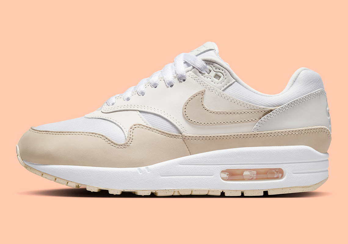 Nike Air Max 1 White Sanddrift Phantom Fb5060 100 6
