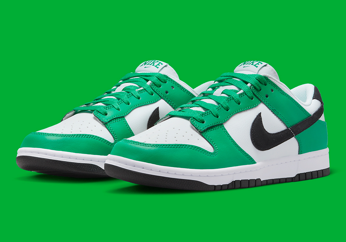 Nike Dunk Low Green Black White 7