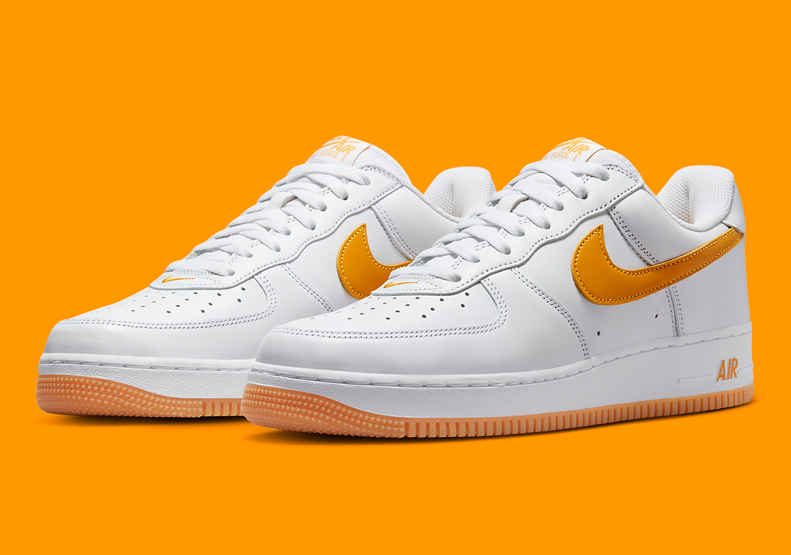 Nike Air Force 1 Low Waterproof White Orange Fd7039 100 6
