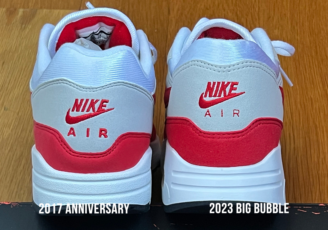Nike Air Max 1 2017 Vs 2023 Heel