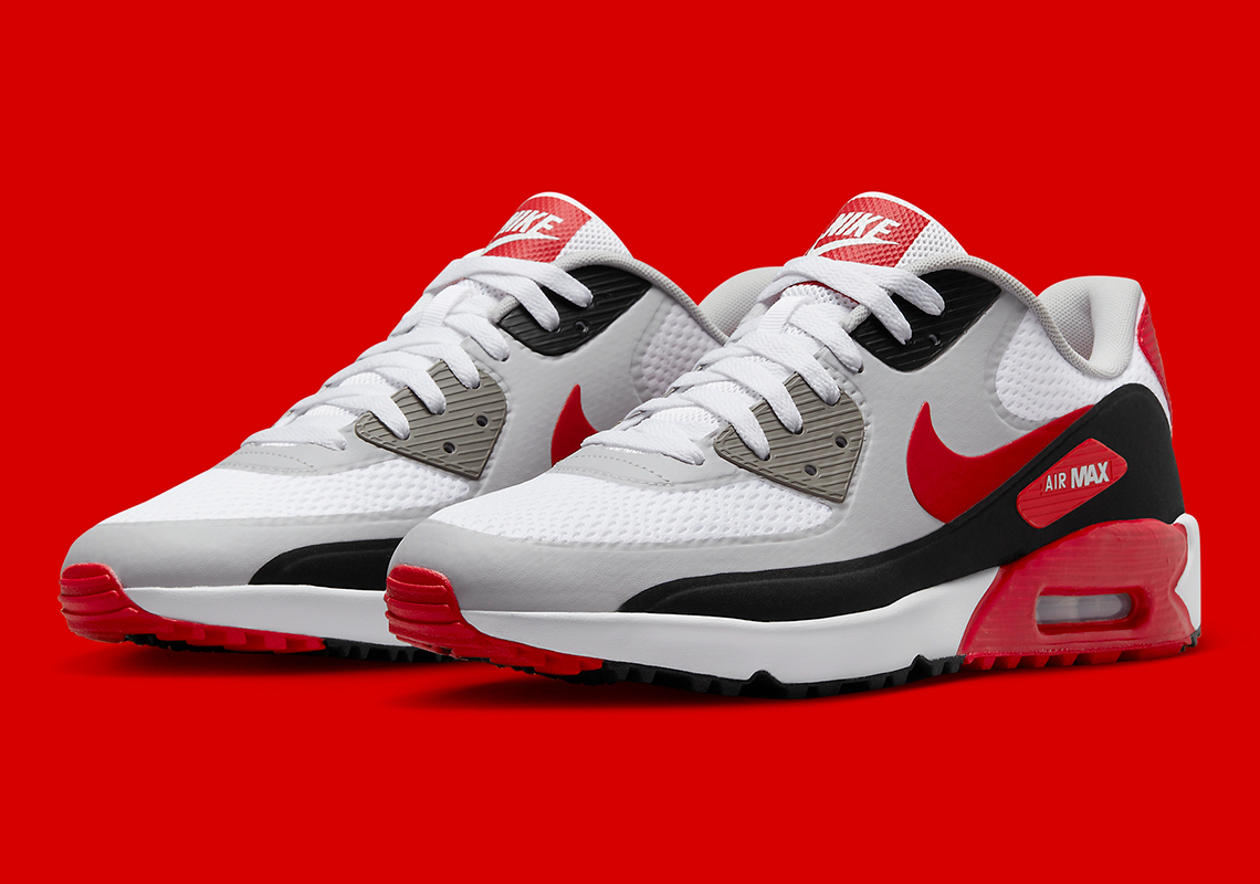 The Nike Air Max 90 Golf "University Red" Takes After The Color Blocking Of Its "Infrared" Predecessor