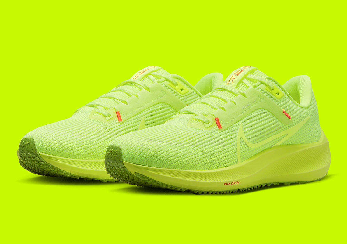 The Nike Zoom Pegasus 40 Comes Coated Fully In The Grinch's "Volt" Scheme