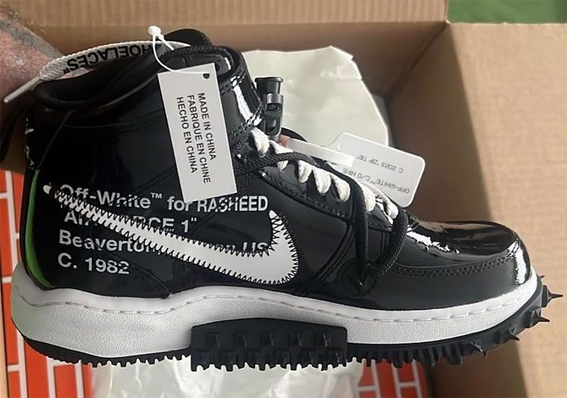 Off White Nike Air Force 1 Mid Black Sheed Rasheed Wallace 1