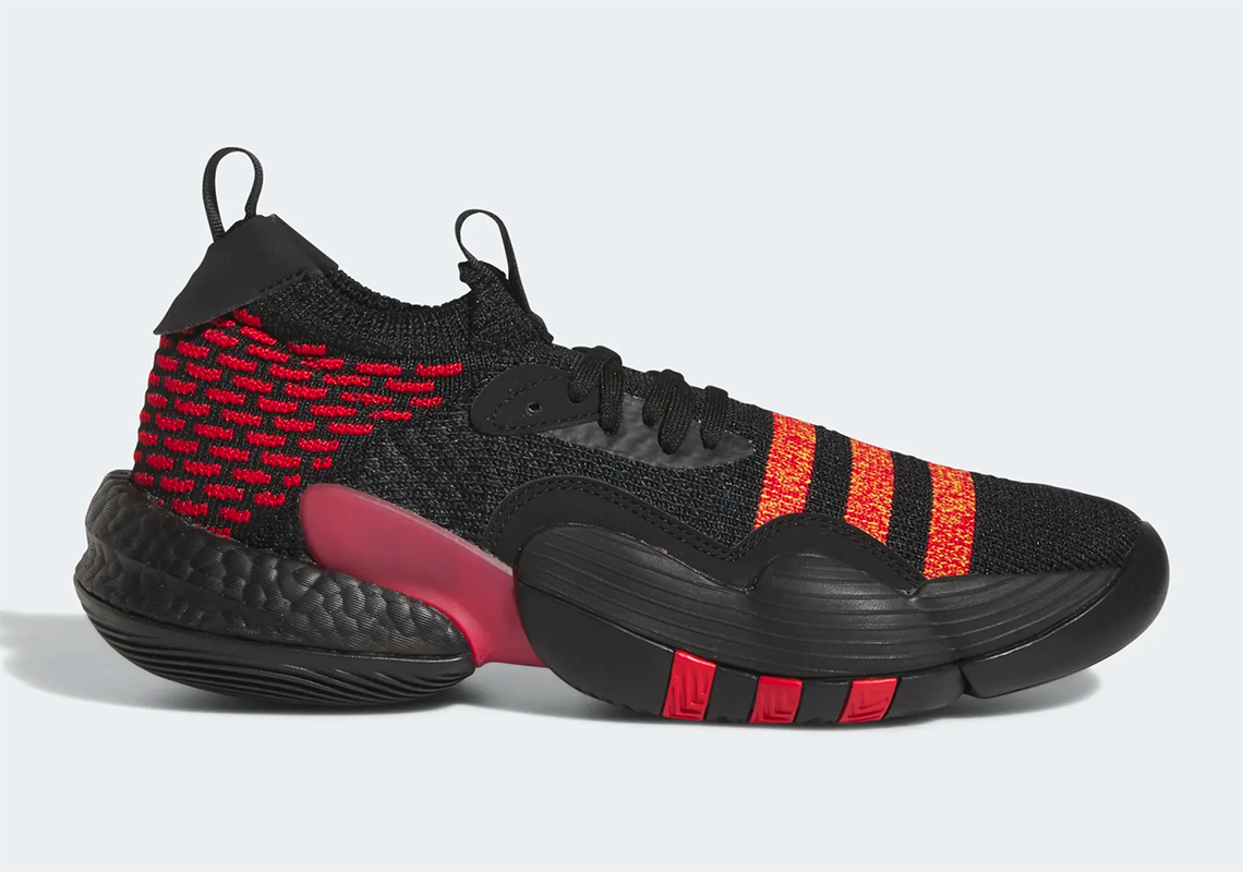 Adidas Trae Young 2 Core Black Better Scarlet Bold Gold Hq0986 6
