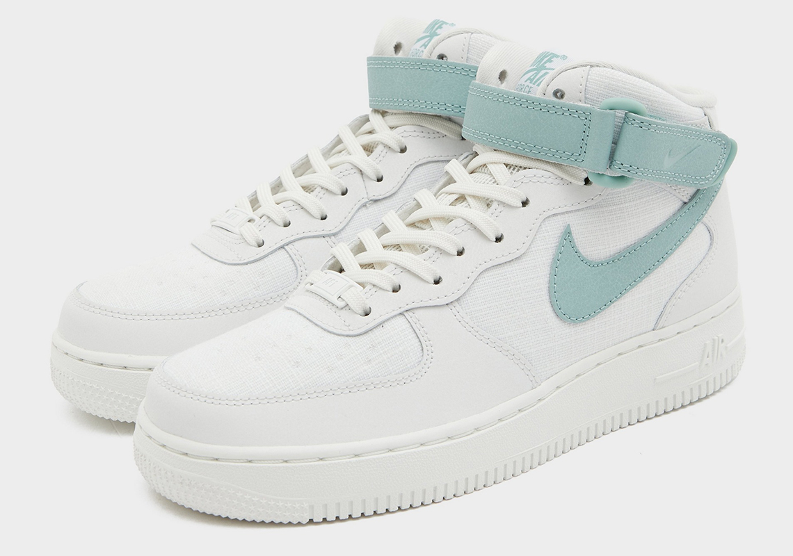 Seafoam Green Illuminates The Nike Air Force 1 Mid