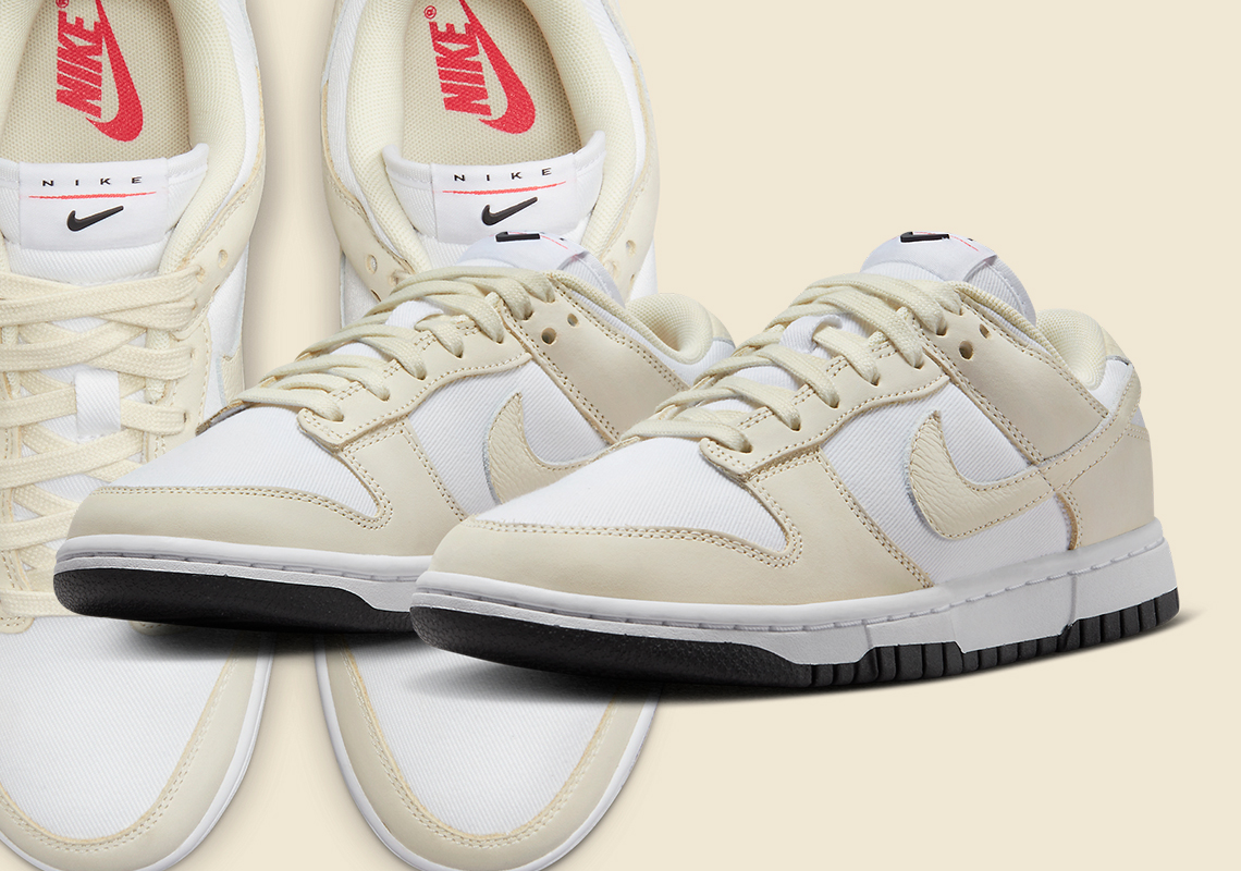 "Coconut Milk" Douses This Corduroy-Constructed Nike Dunk Low