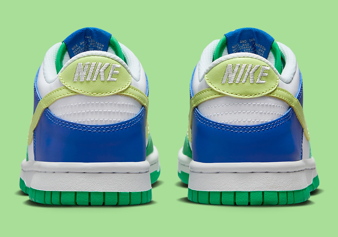 Nike Dunk Low Gs Green Blue Fn6973 100 Release Date 8