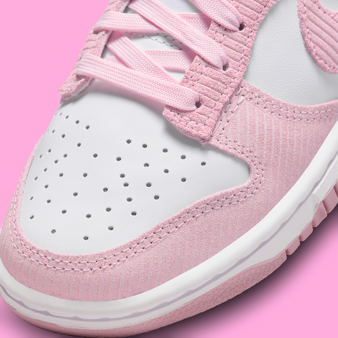 Nike Dunk Low Pink Corduroy Fn7167 100 8