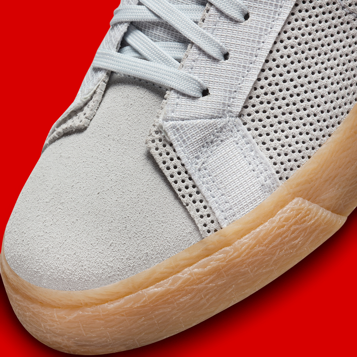 Nike Sb Blazer Light Grey Red Gum Fd5113 100 4