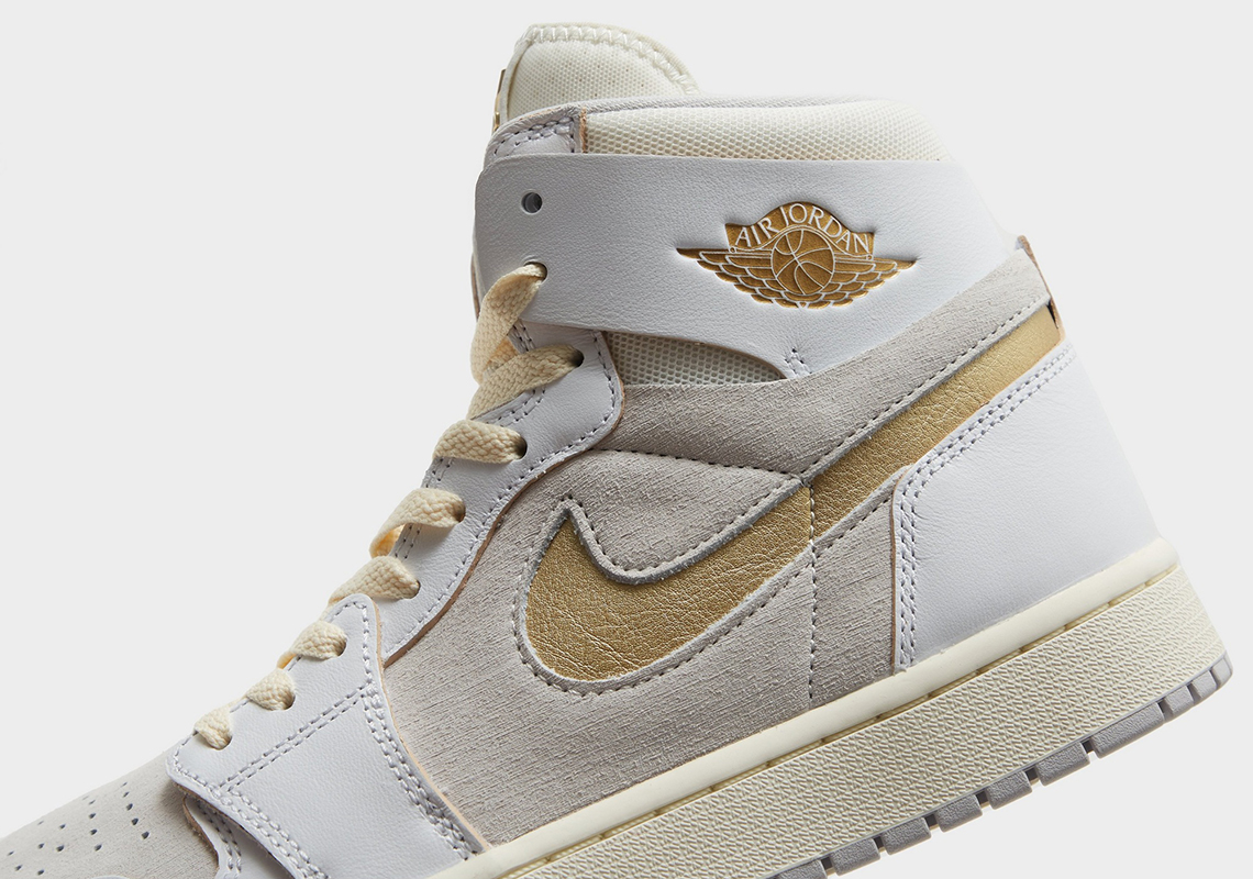Air Jordan 1 Zoom Cmft 2 White Grey Gold 2