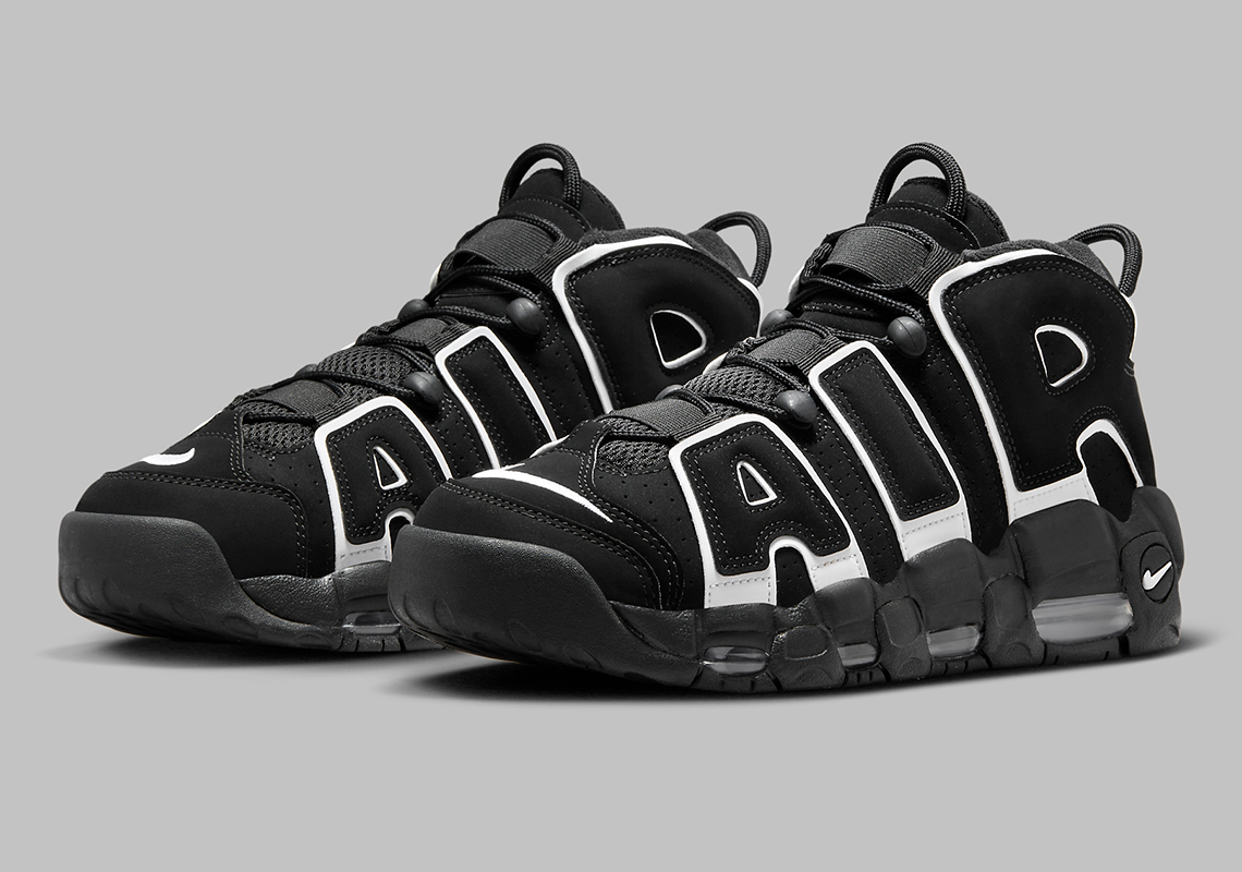Nike Brings Slight Tweaks To The Air More Uptempo's Classic "Black/White" Style