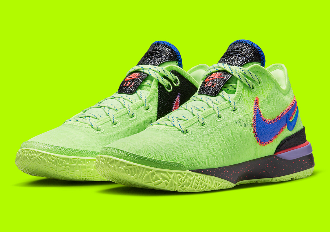 Nike Lebron Nxxt Gen Ghost Green Racer Blue Space Purple Dr8784 300 7