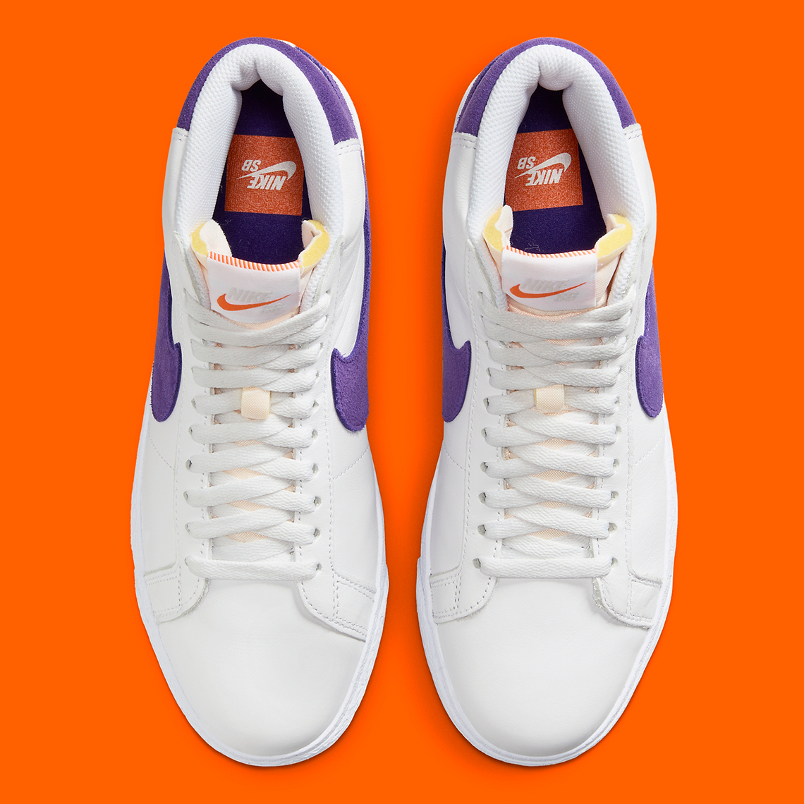 Nike Sb Blazer Mid White Court Purple Dz4949 100 6