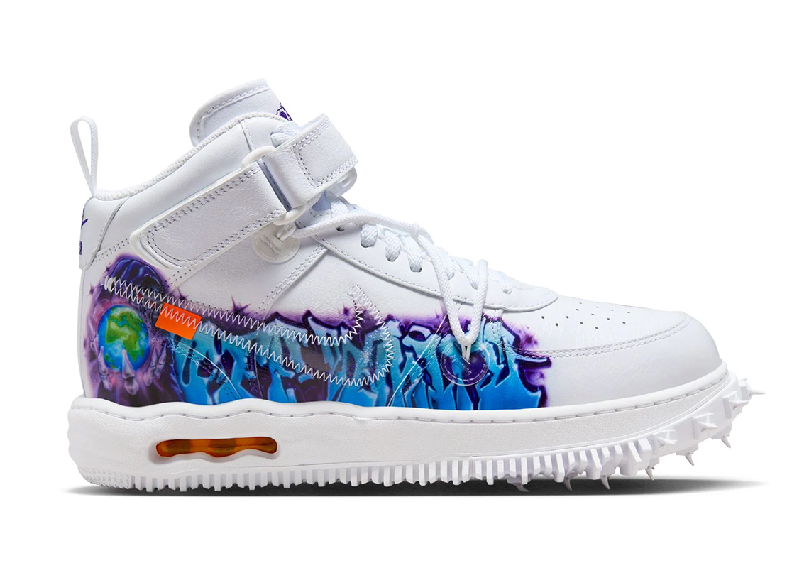 Off White Nike Air Force 1 Mid Graffiti 2