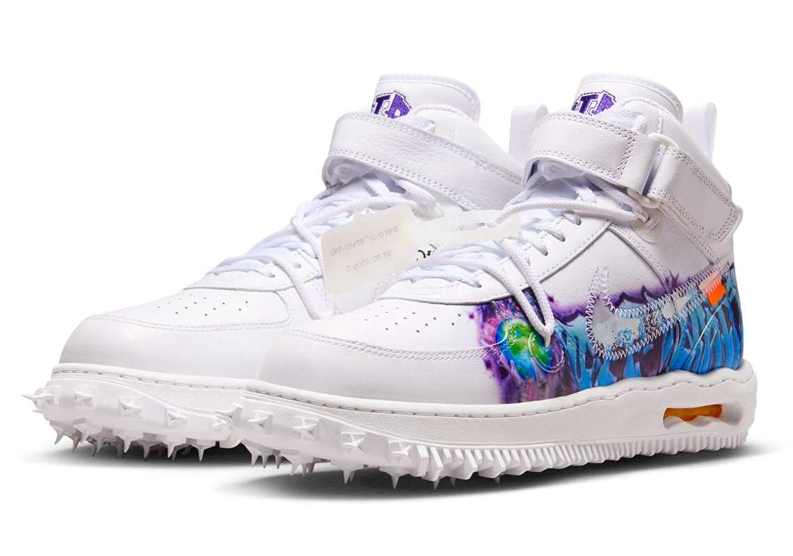 The Off-White x Nike Air Force 1 Mid "Graffiti" Is Available Now