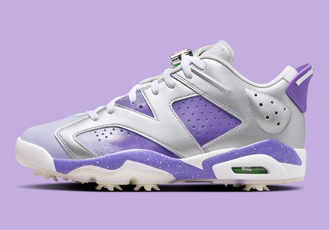 The Air Jordan 6 Low Golf Cleat Appears With An Airbrush Paint Job