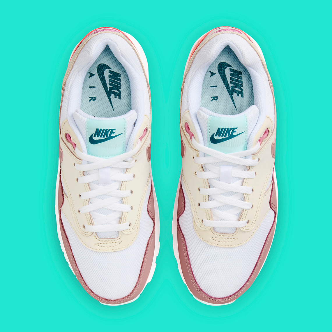 Nike Air Max 1 Gs Pink Mint Foam Dz3307 101 5