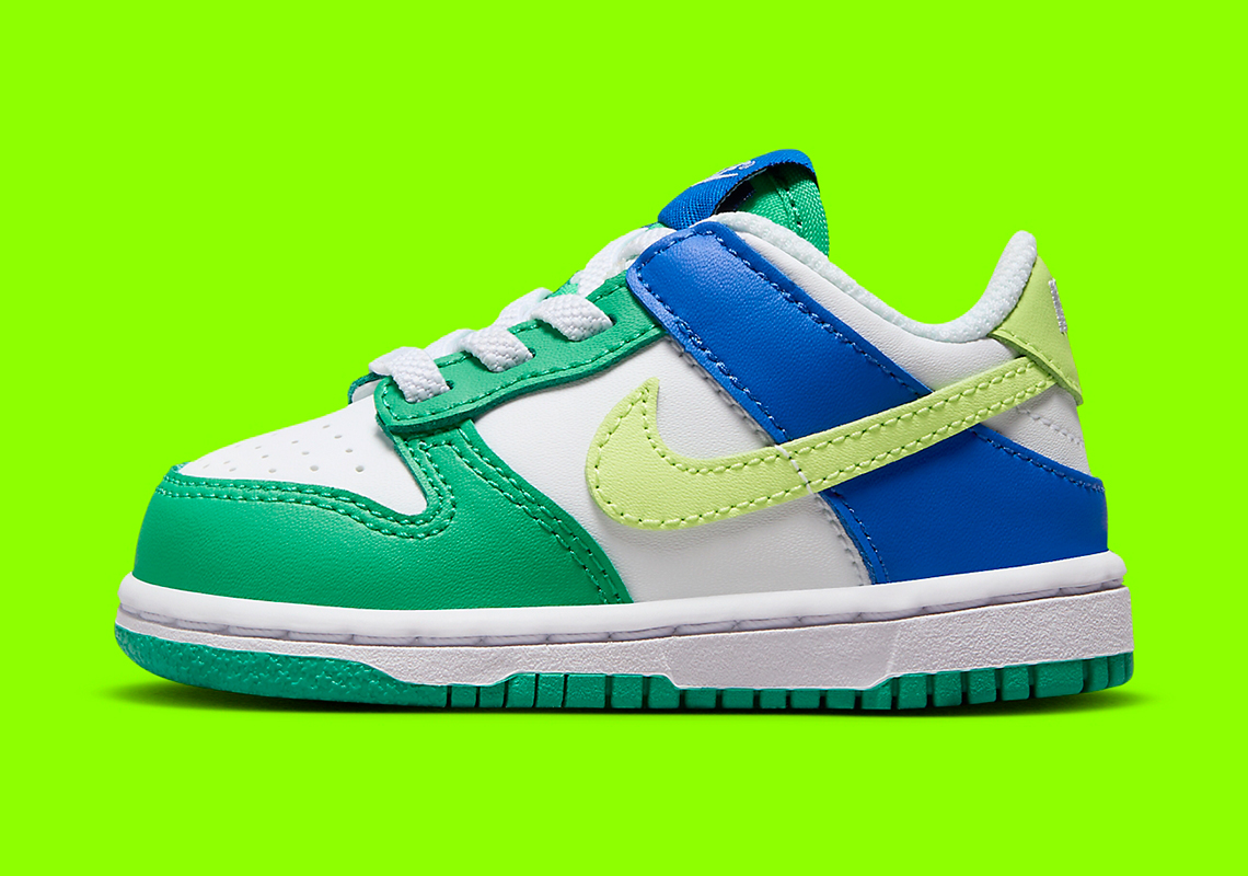 Nike Dunk Low Td Green Royal Volt Fv4501 100 4