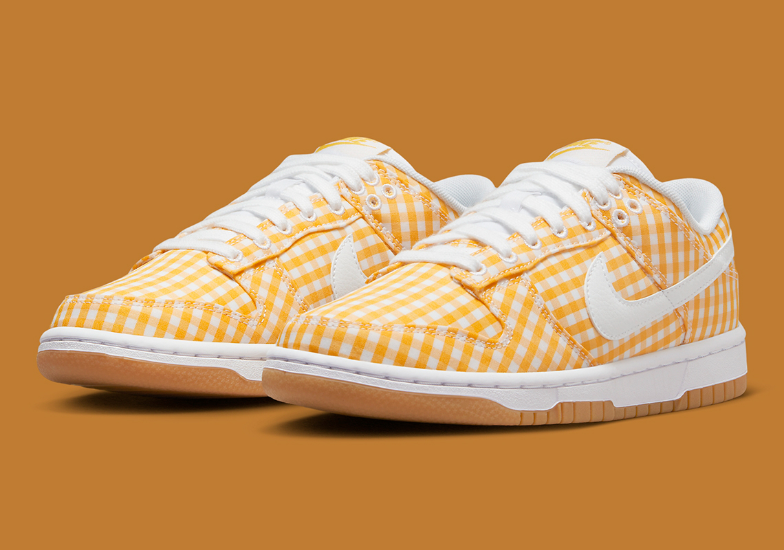 The Nike Dunk Low Gets Picnic Ready In Yellow Gingham