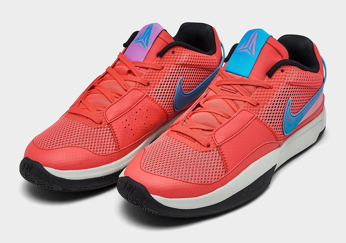 Nike Ja 1 Ember Glow Blue Lightning Light Silver Black Dr8785 800 5