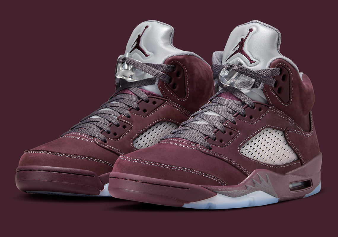 Official Images Of The Air Jordan 5 "Burgundy"