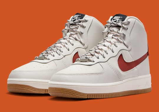 “Rugged Orange” Outfits The Nike Air Force 1 Sculpt