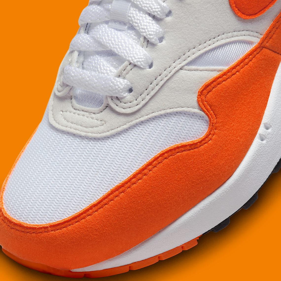 Nike Air Max 1 Womens Neutral Grey Safety Orange Dz2628 002 8