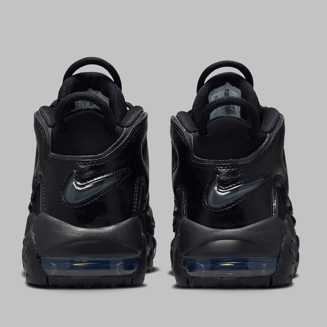 Nike Air More Uptempo Gs Triple Black Fv2264 001 5