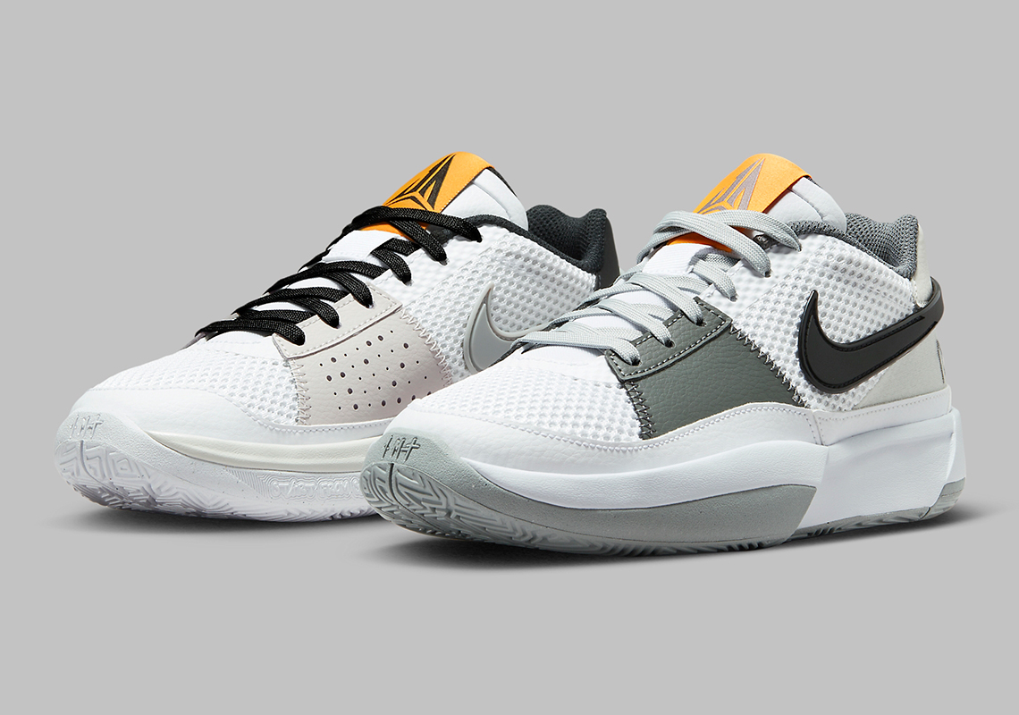 Nike Ja 1 White Light Smoke Grey Black Grey Dr8785 100 7