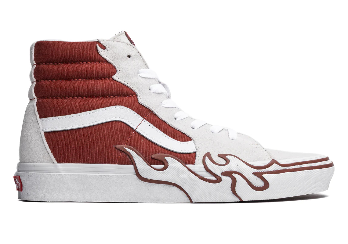 Vans Sk8 Hi Flames Xld Red Vn0005ujzhg1 1