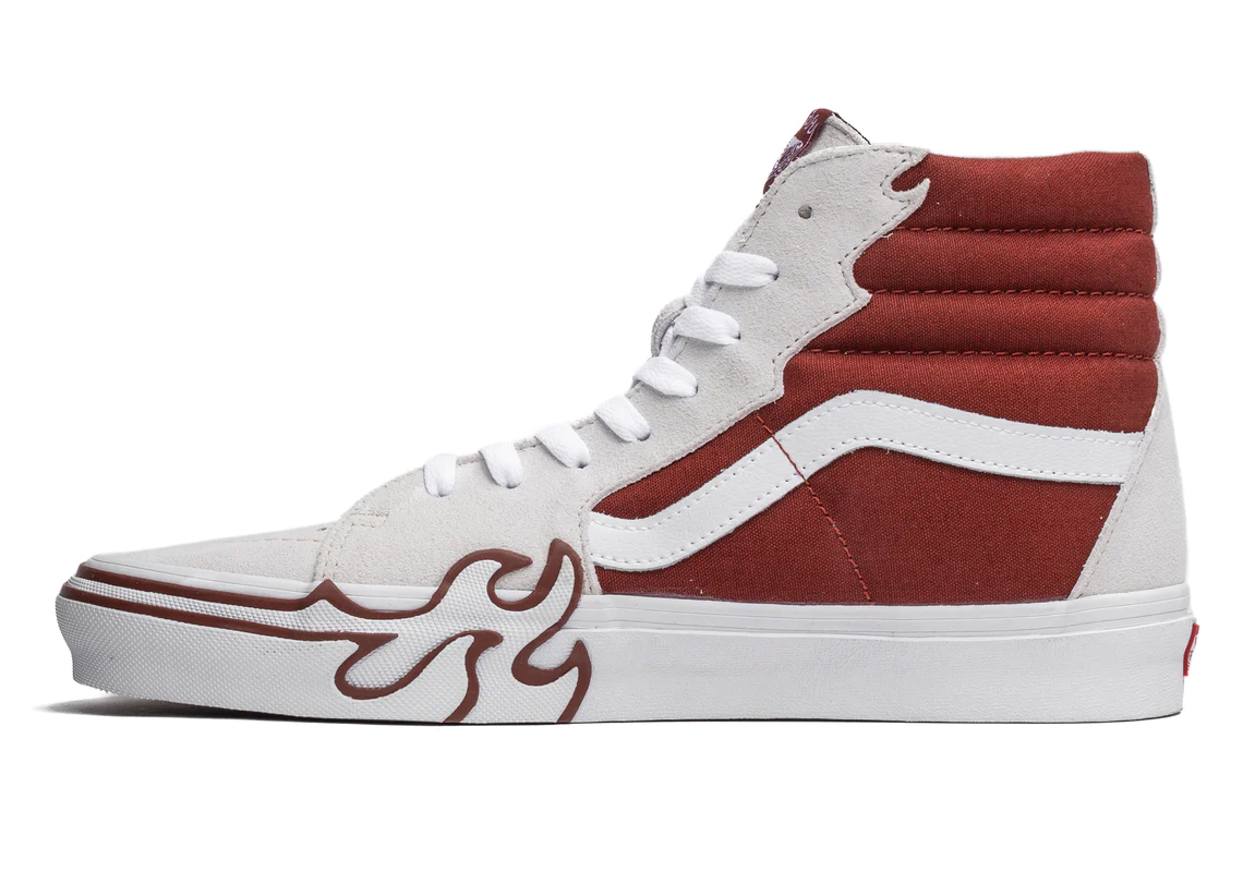 Vans Sk8 Hi Flames Xld Red Vn0005ujzhg1 2