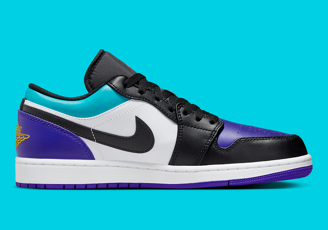 Air Jordan 1 Low Black Purple Teal 553558 154 2