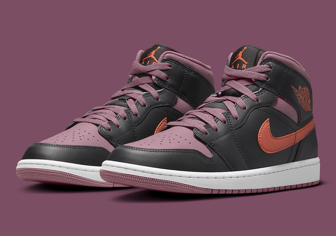 Air Jordan 1 Mid Black Sky J Orange Sky J Mauve Fb9911 008 2