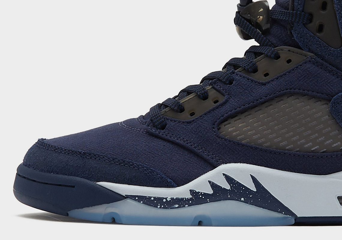 Air Jordan 5 Midnight Navy Black Football Grey Fd6812 400 3