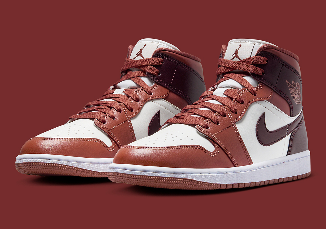 The Jumpman Dresses The Air Jordan 1 Mid In Autumnal Tones