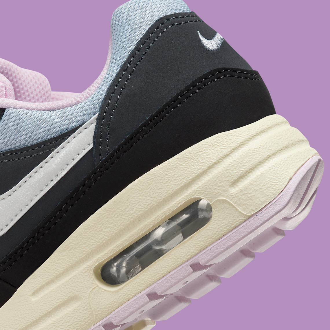 Nike Air Max 1 Gs Black Anthracite Pink Foam Dz3307 004 8