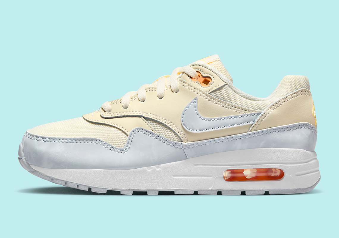 Nike Air Max 1 Gs Pale Ivory Football Grey Melon Tint Dz3307 102 6