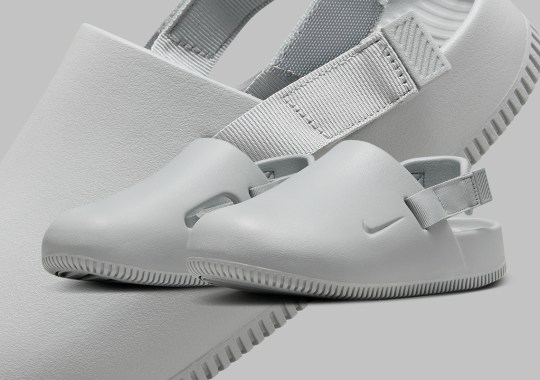 Official Images Of The Nike Calm Mule/Clog In Grey