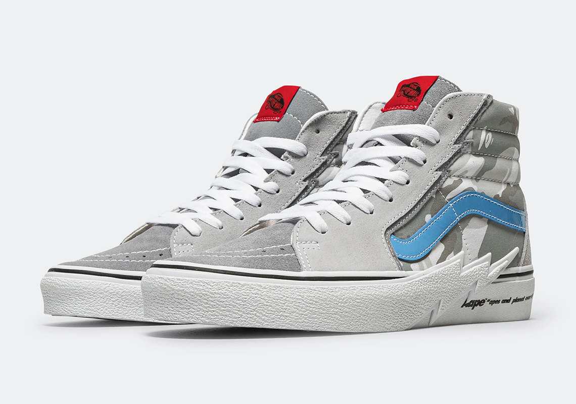 Aape Vans Sk8 Hi Bolt Grey Camo Vna5jivy31 1