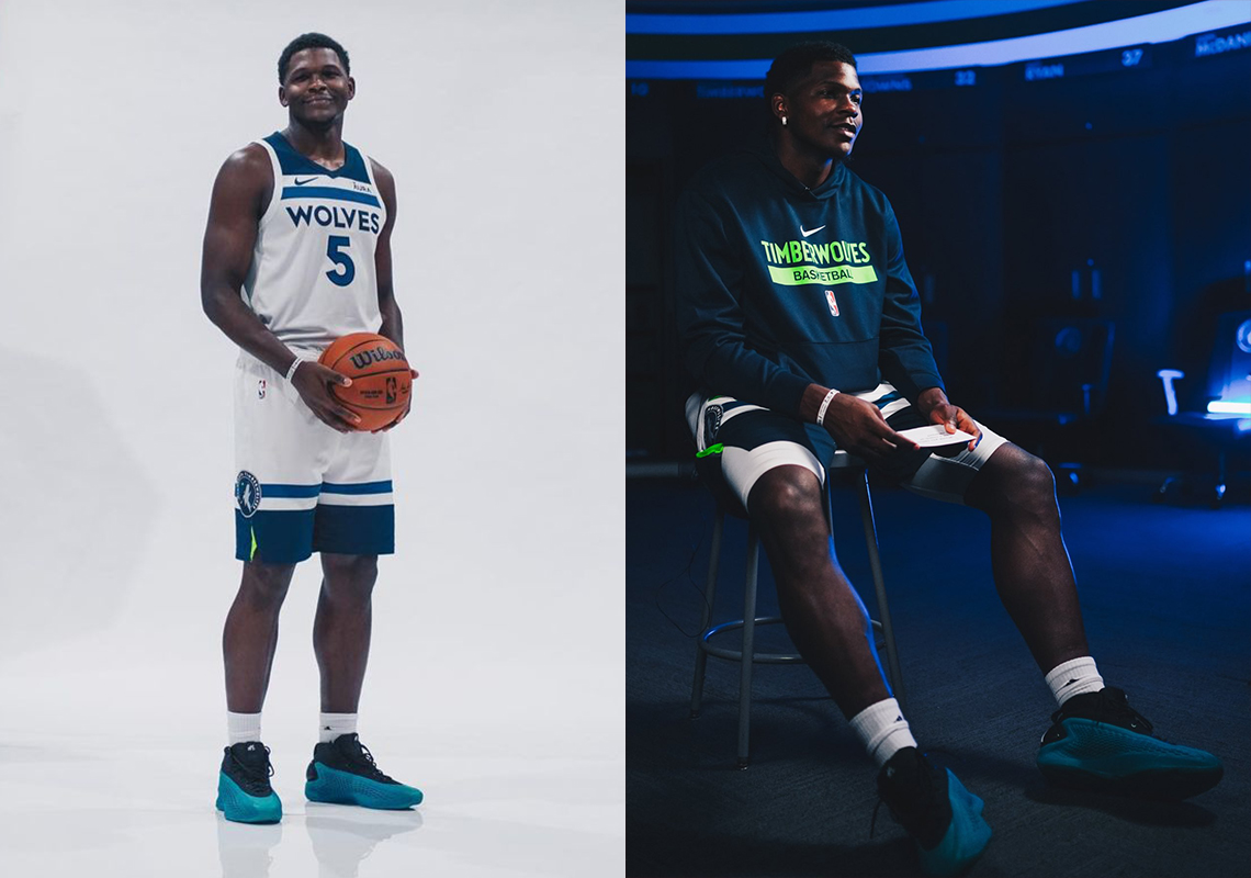 Anthony Edwards Reveals adidas AE1 "New Wave" On Timberwolves Media Day