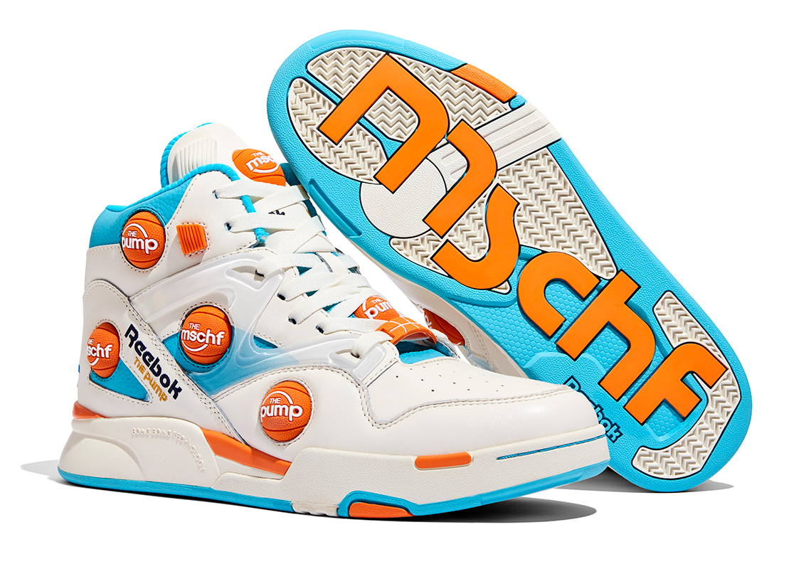Mschf Reebok Pump Omni Zone Ix White Blue Orange 3