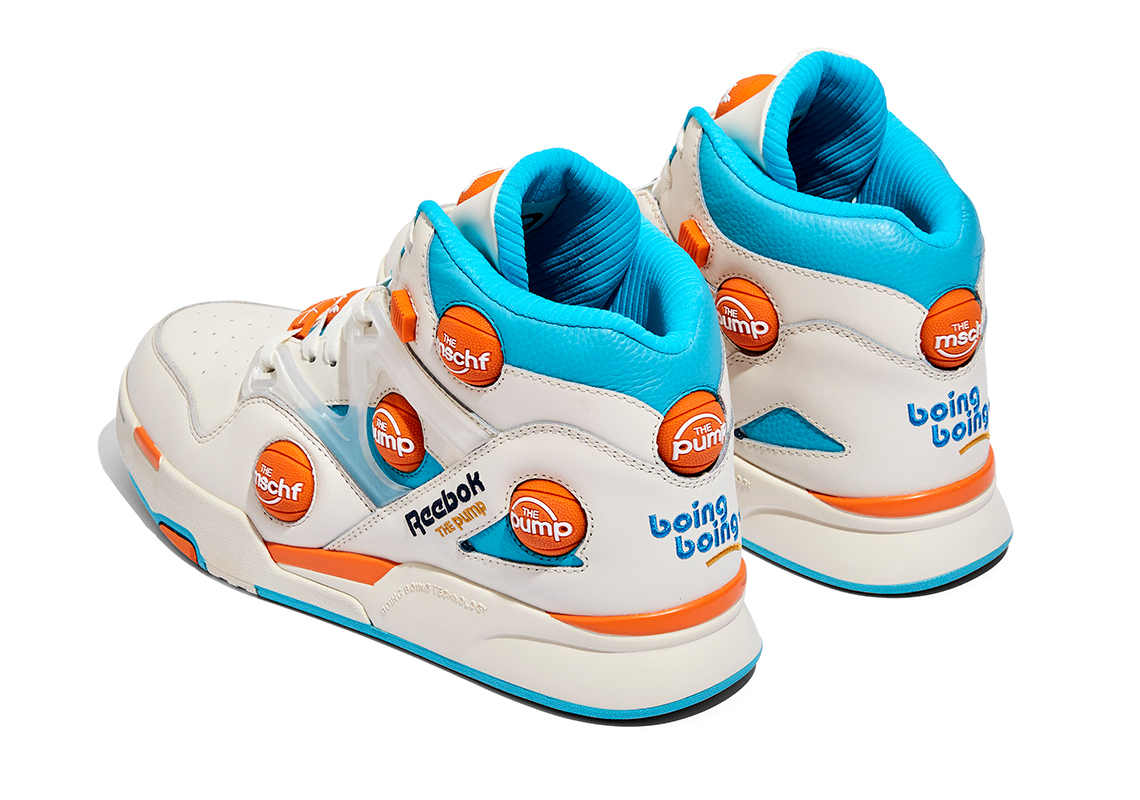 Mschf Reebok Pump Omni Zone Ix White Blue Orange 6