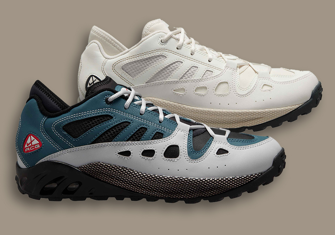 Available Now: Nike ACG Air Exploraid "Ash Green" and "Sail"