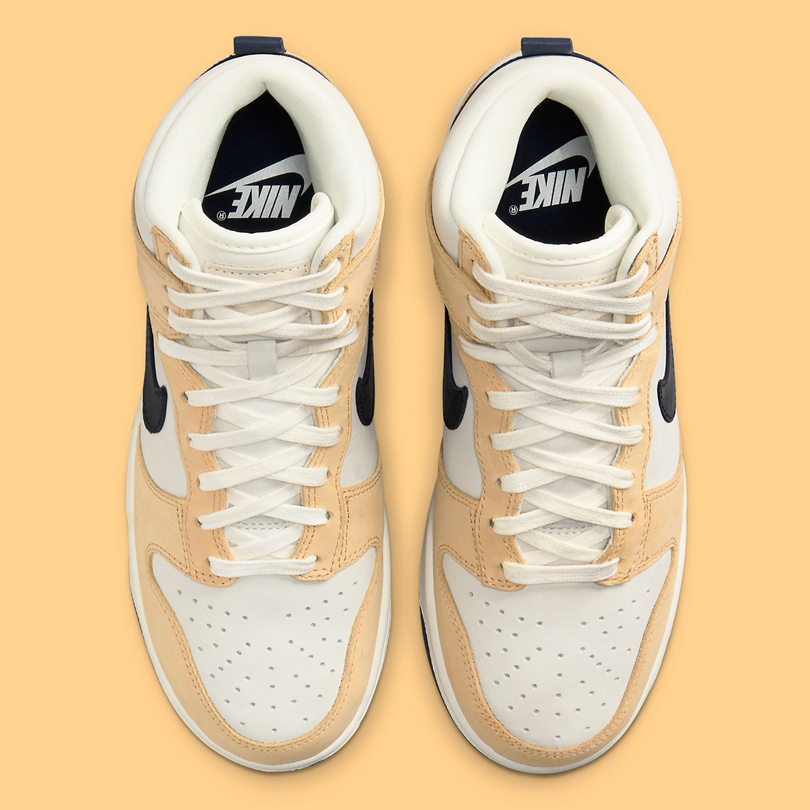 Nike Dunk High Tan Gold Black White Dx2044 101 7