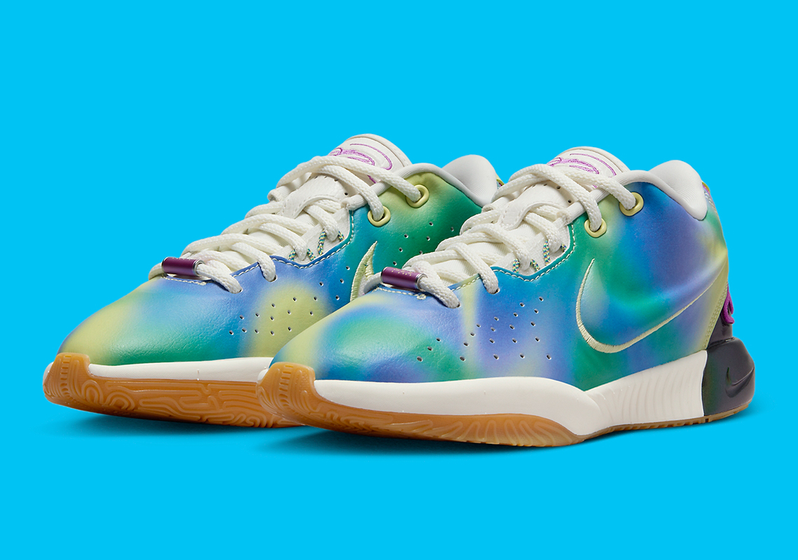 The Aurora Borealis Appears On The Upcoming Nike LeBron 21 GS "Multi-Color"