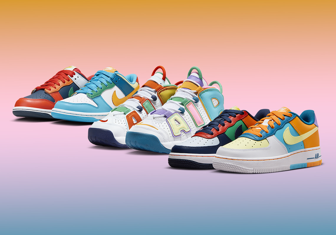 Nike Preps A Kid's "What The" Collection That Includes The Dunk Low, Air Force 1, And Air More Uptempo