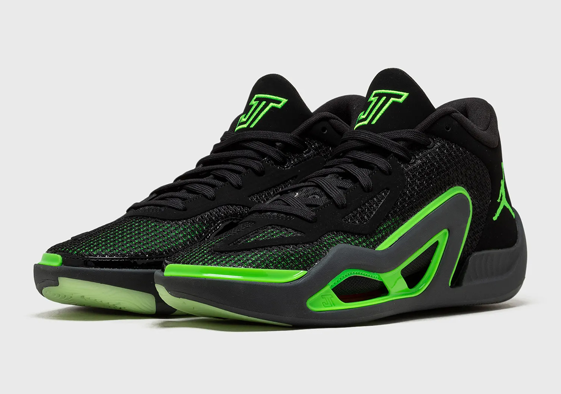 Jordan Tatum 1 Black Green Strike Anthracite Dz3324 003 4