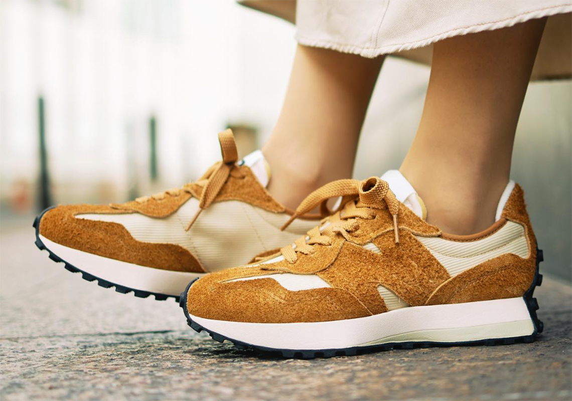 New Balance 327 Adds Corduroy To A "Protection Pack" Style Build