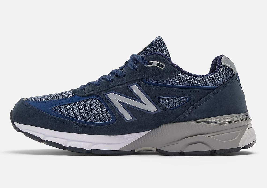 New Balance 990v4 Made In Usa Navy Silver U990nv4 2