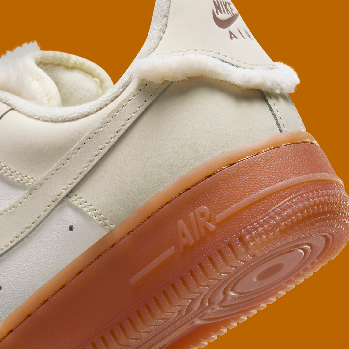 Nike Air Force 1 Low Lx Sail Gum Faux Fur Fv3701 119 8